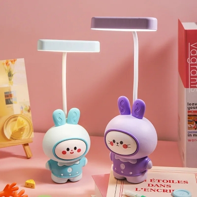 Picture of Colorful energy-saving bedside lamp small TV base desk lighting USB charging eye protection cute cartoon sleeping-D Shop
