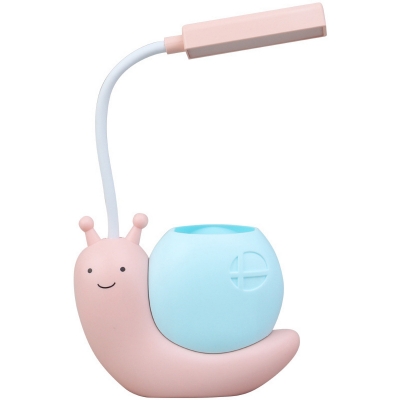Picture of Cute Desk Lamp with Pen Holder Snail Rechargeable LED Table Lamp for Kids Foldable Reading Desk Light for Bedroom Nursery Study Home-D Shop