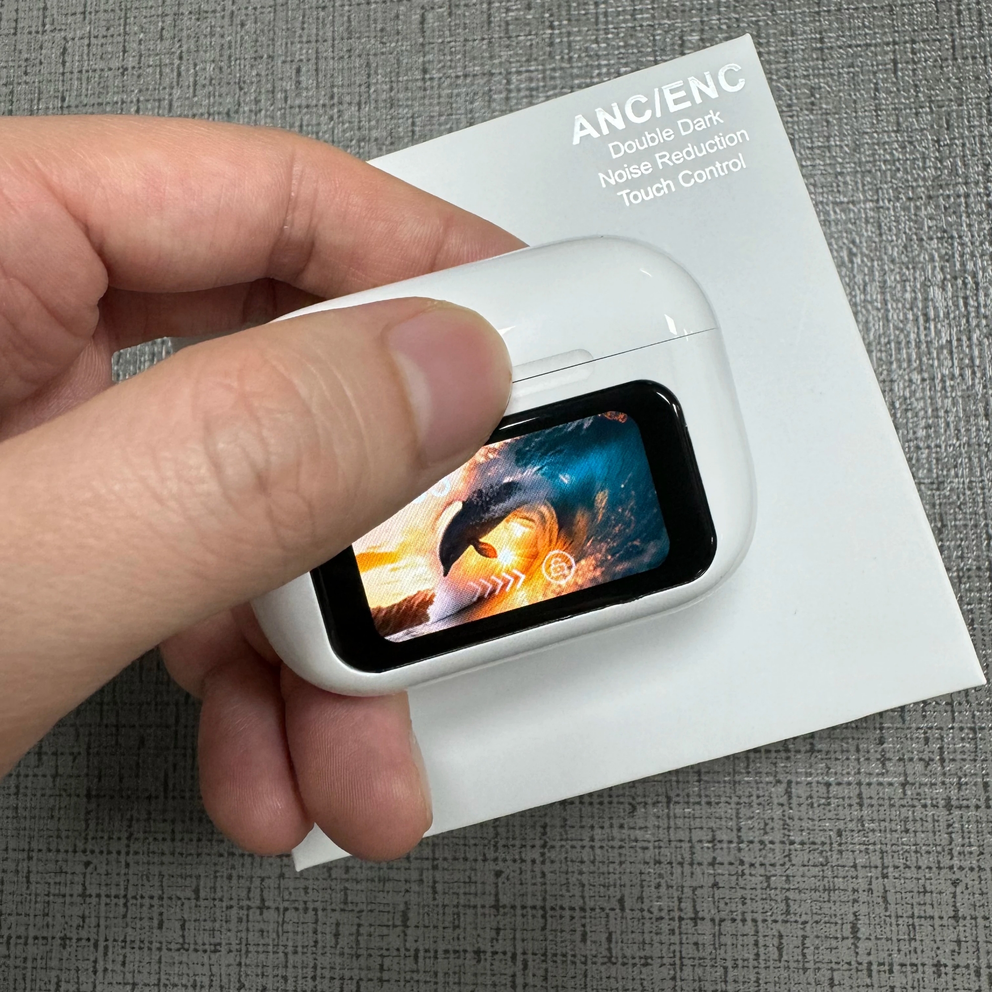 Picture of D Shop A9 pro Earphones TWS Wireless Bluetooth Headphones Touch Screen Bluetooth Earbuds Stereo Earbuds With Mic