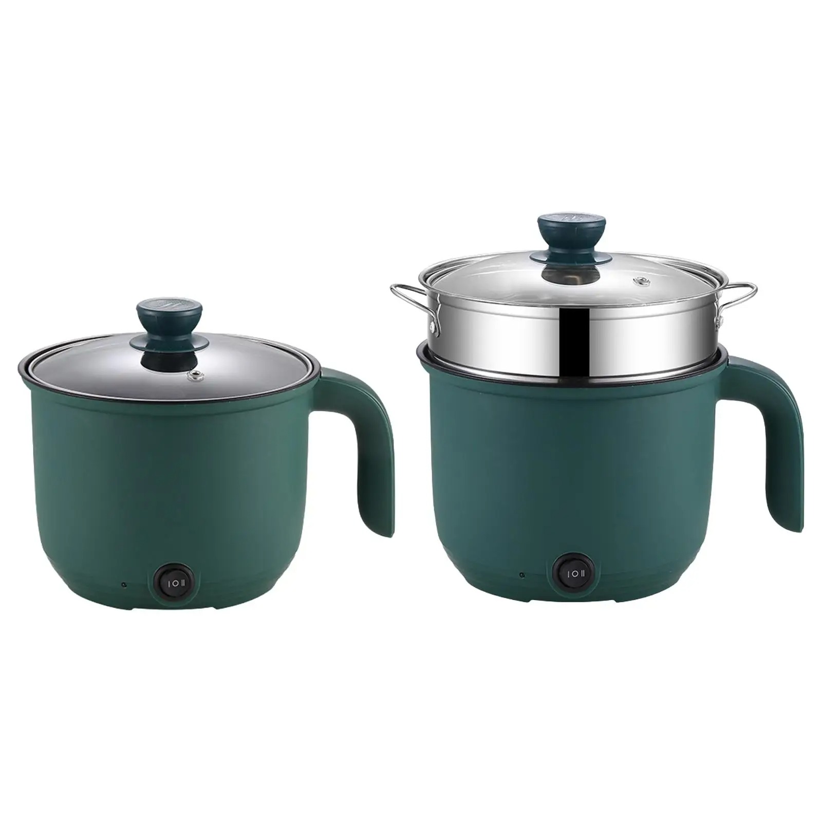 Picture of Electric Cooking Pot Multifunctional Nonstick Household Cooking Pot 1-2 Person ,Double Layer Hot Pot Electric Rice Cooker Machine_ D Shop