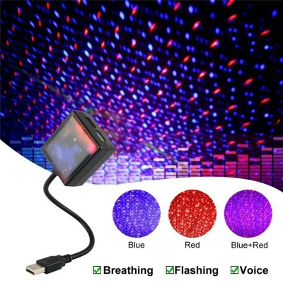 Picture of Mini Stage Light , Home Entertainment Decoration Halloween Lantern Snowflake Star USB Sound Control Atmosphere Light|_D Shop