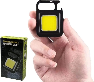 Picture of Mini Super Bright LED Working Light and lighter, USB Rechargeable Keychain Light COB Flashlight Waterproof Torch for Outdoor Camping Fishing_ D Shop