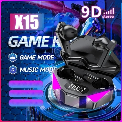 Picture of NEW AIR X15 Earphones Bluetooth Wireless Gamer Headphones Sport Low Latency Earbuds fone Gamer Headset Gamer With Mic Handfree_D Shop