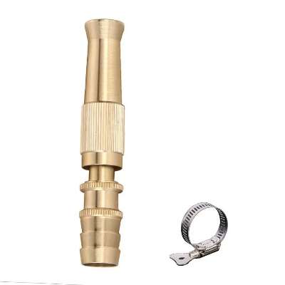 Picture of Copper Nipple Direct Water Spray Gun Head Spray Nozzle Car Wash Water Quick Connector Home Garden Hose Adjustable Gun_ D Shop
