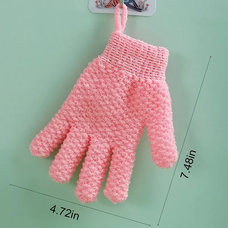 Picture of 1/2 pcs Pack Of Five Finger Bath Gloves Creative Home Body Massage Sponge Lazy Bath Gloves Deodorant Massage Elastic Bath Scrub Mud_D Shop