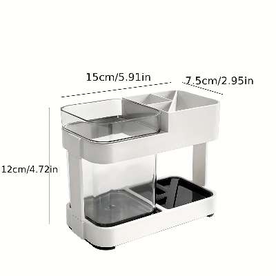 Picture of Creative toothpaste toothbrush holder set razor organizer with wash cup for bathroom_ D Shop