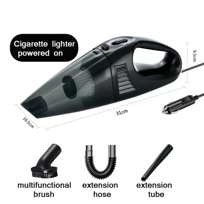Picture of Wireless Car Vacuum Cleaner Handheld Car Vacuum Cleaner Home and Car Dual Purpose Wired Cleaner 3M Cigarette Lighter Power Cord_ D Shop
