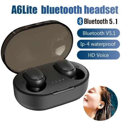 Picture of A6 Lite TWS Bluetooth 5.0 Headphones Stereo True Wireless Earphones In Ear Sports Headset for Mobile Phone Fone Wireless Earbuds_ D Shop