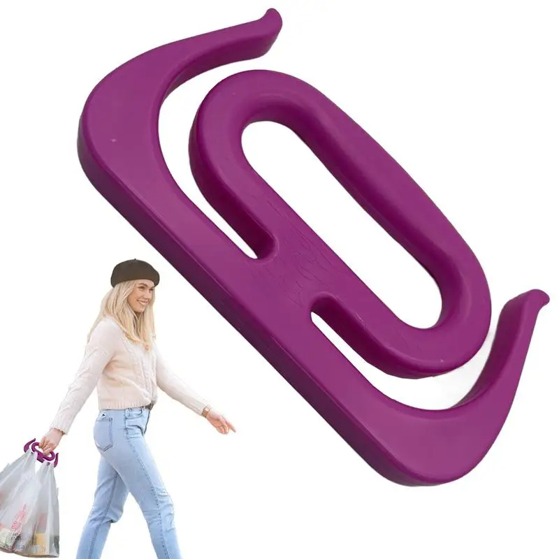 Picture of 2 Pcs Portable Bag Grip Grocery Bag Carrier Shopping Bag Carrier Grocery Bag Holder Multipurpose Clips Handle Carrier