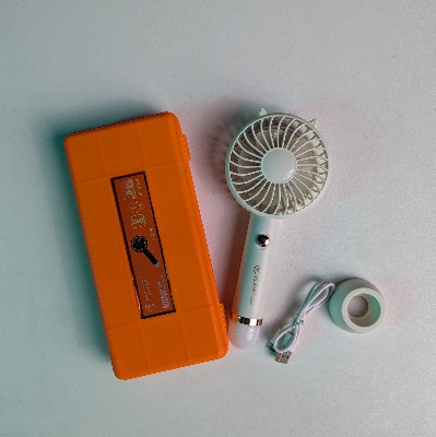 Picture of JYSUPER 2320 Mini Fan Rechargeable Hand Held Multi Function Strong Wind Bright Led Light-D Shop
