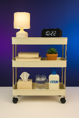 Picture of Narrow Type Multi Purpose Gap Storage Trolly Rack Multifunctional Movable Gap Storage Cart_ D Shop