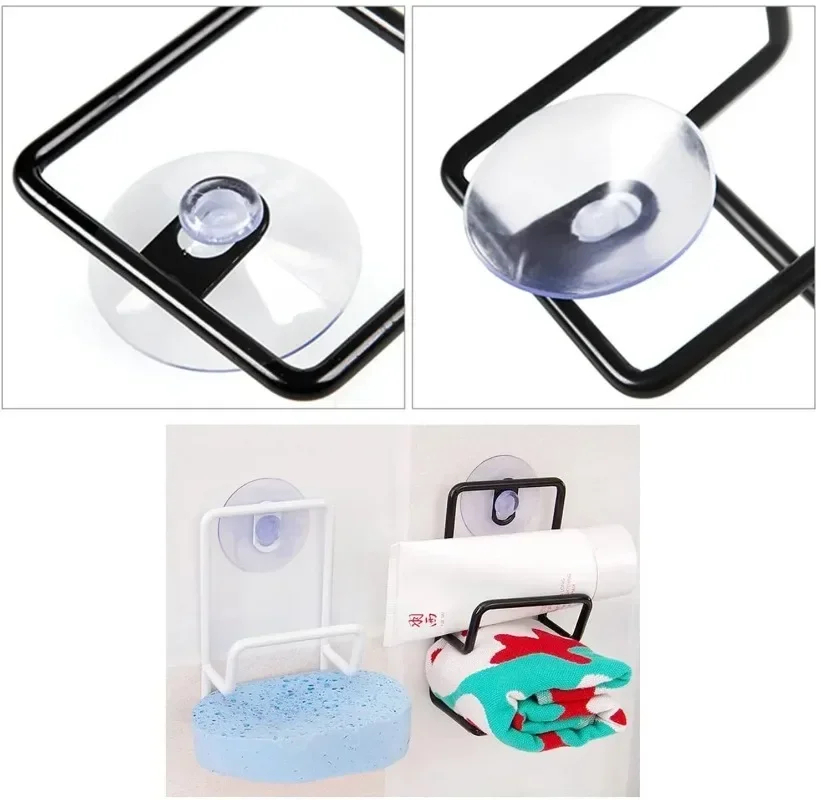 Picture of 5 Pcs 4cm Clear Suction Cups Transparent Plasitc Mushroom Head Suckers Car Window Glass Hanging Hooks Bathroom Towel Hanger Tool_D Shop