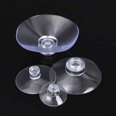 Picture of 5 Pcs 4cm Clear Suction Cups Transparent Plasitc Mushroom Head Suckers Car Window Glass Hanging Hooks Bathroom Towel Hanger Tool_D Shop