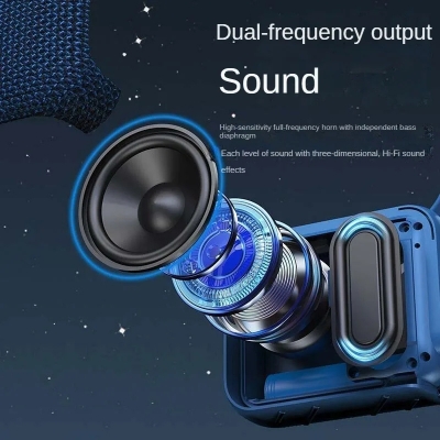 Picture of Outdoor sound box portable speaker bass square dance household desk card-inserting-D Shop