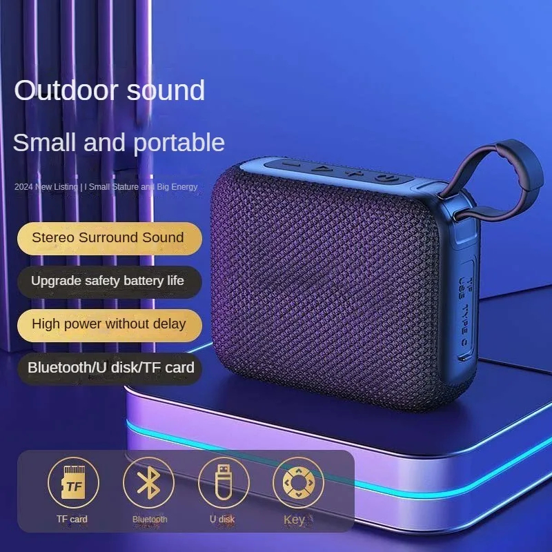 Picture of Outdoor sound box portable speaker bass square dance household desk card-inserting-D Shop