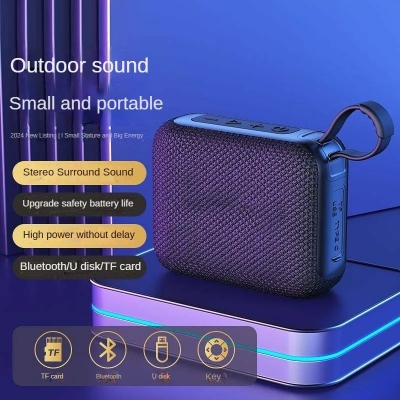 Picture of Outdoor sound box portable speaker bass square dance household desk card-inserting-D Shop
