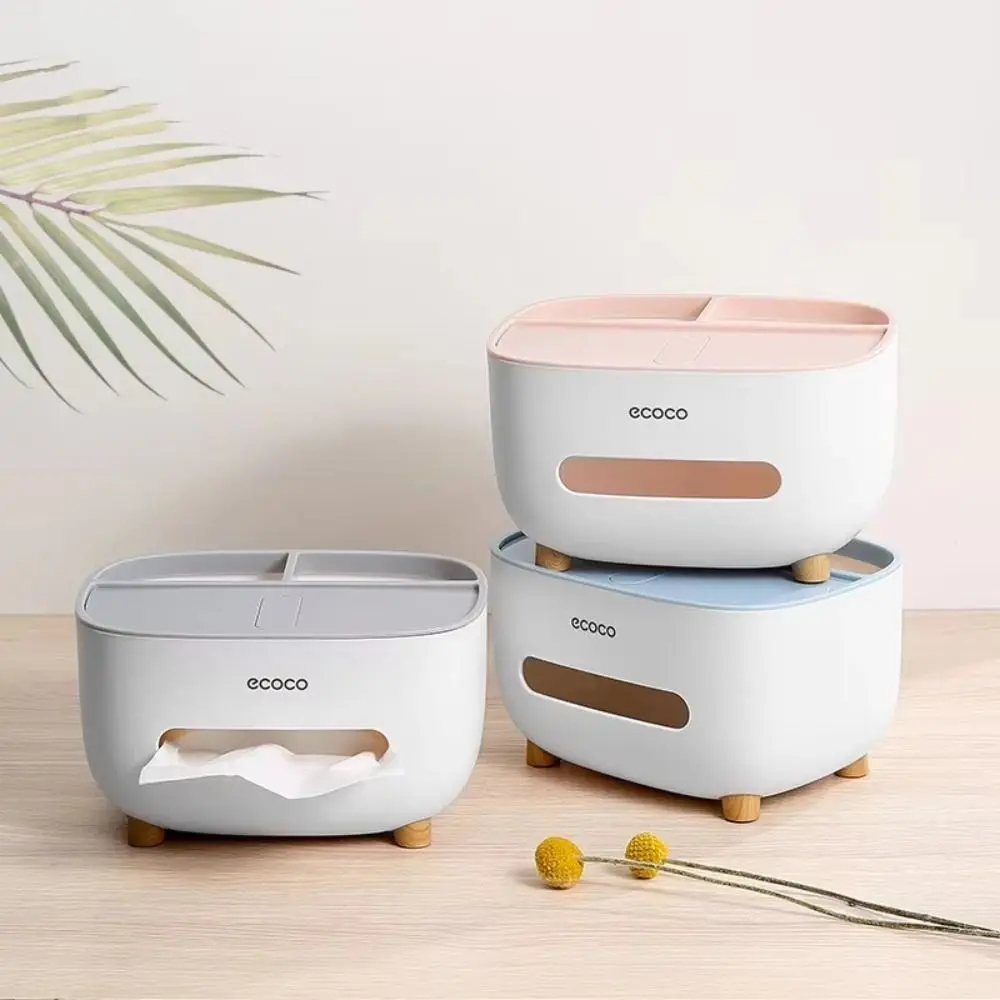 Picture of Style Tissue Box Holder Plastic Household Napkin Storage Box Practical Desk Organizer Office-D shop