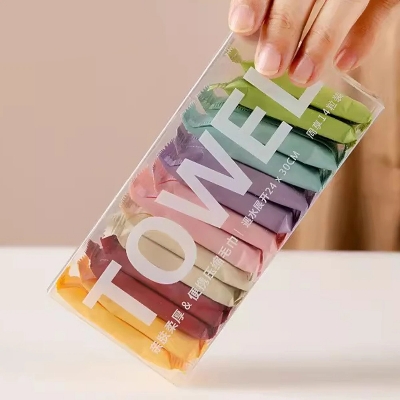 Picture of 4Pcs Disposable Compressed Towels Thicker Travel Wash Cloth Face Towel for Travel Camping Hiking-D shop