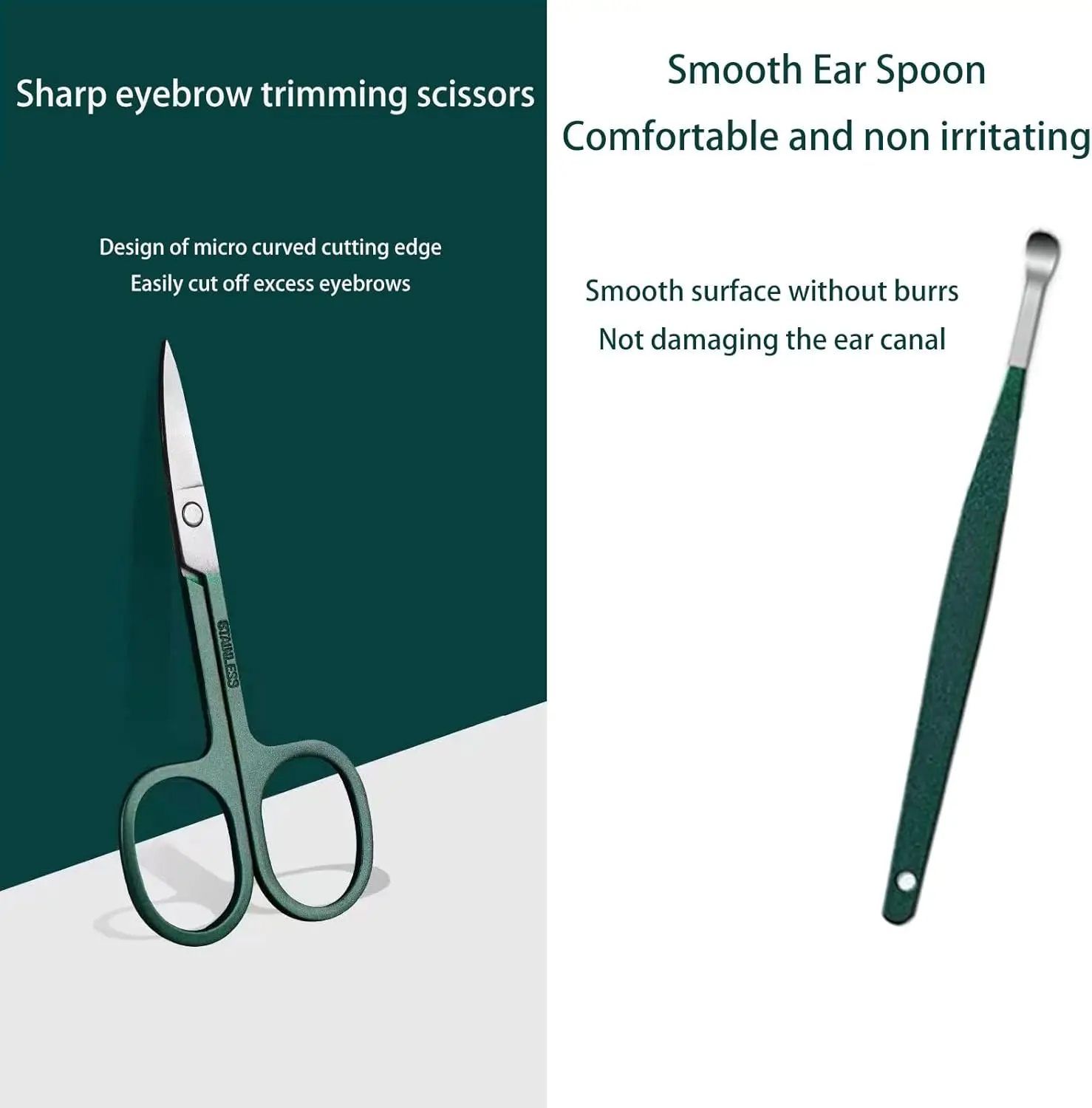 Picture of 4 Piece Nail Clipper Set, Anti-Splash Nail Clippers Stainless Steel Home Portable Nail Trimmer & Manicure Tools-D shop