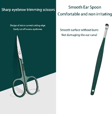 Picture of 4 Piece Nail Clipper Set, Anti-Splash Nail Clippers Stainless Steel Home Portable Nail Trimmer & Manicure Tools-D shop