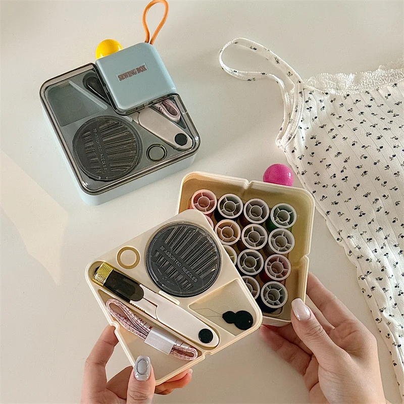 Picture of Multi-functional Sewing Box Household Portable Sewing Kit Mending Tools Needle and Thread Tool Set-D shop