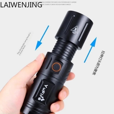Picture of HLZ strong light flashlight T40 zoom white remote light outdoor multi-function flashlight_D Shop