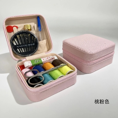 Picture of 17Pcs Set Portable Household Multifunctional Needle and Thread Sewing Box for Home Fabric Damage Repair DIY Hand Sewing Tool Kit_D Shop