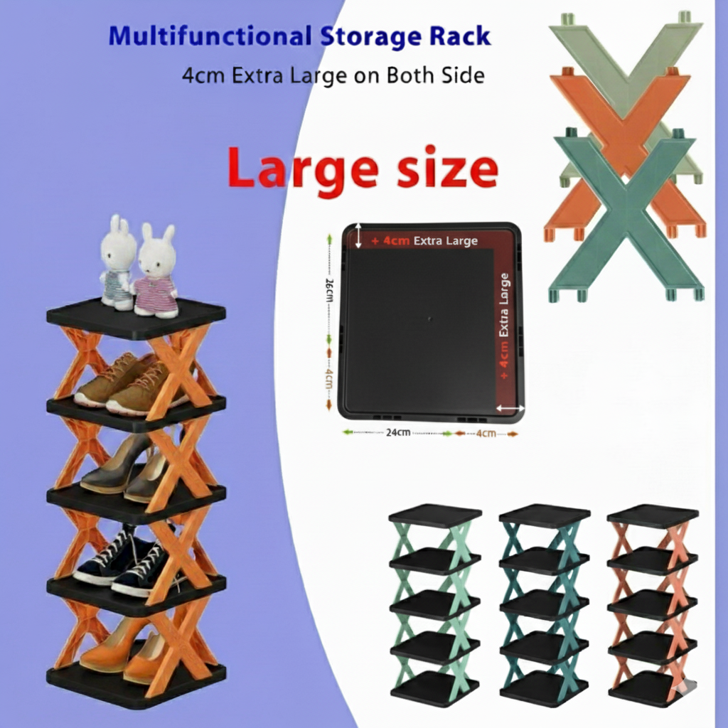 Picture of 5-Layer Multipurpose Shoe Rack – Space-Saving, Foldable & Stylish Organizer-D Shop