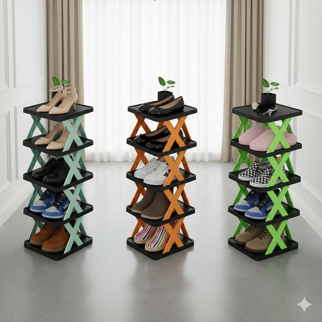 Picture of 5-Layer Multipurpose Shoe Rack – Space-Saving, Foldable & Stylish Organizer-D Shop