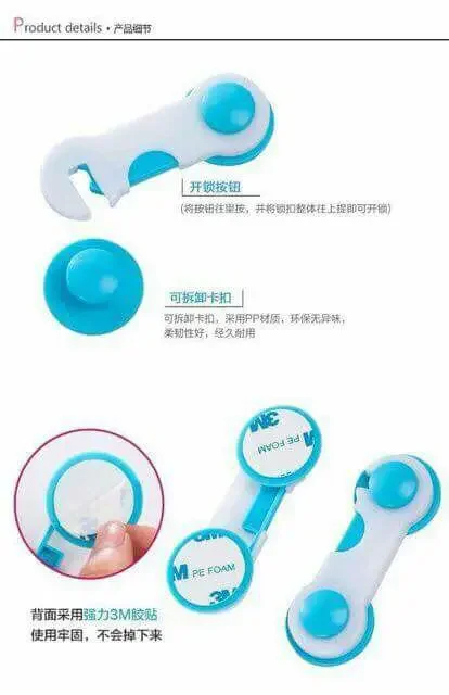Picture of 2pcs Baby Safety Door Lock Drawer Protector Cabinet Closet Locks-D shop