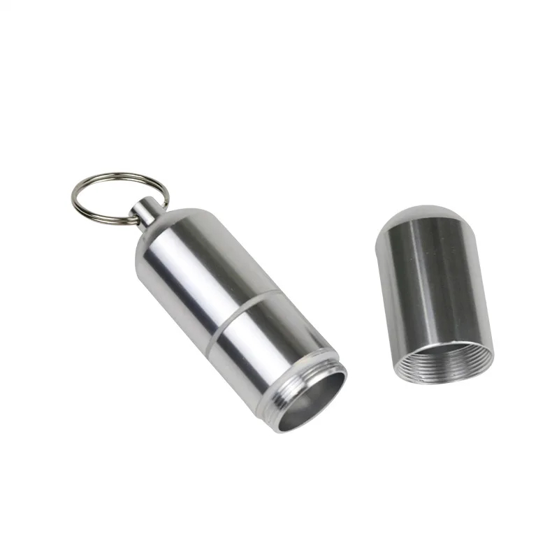 Picture of Capsule Type 3 Layers Aluminum Alloy Storage Tank Waterproof Seal Tobacco Cases with Keychain Travel Accessory-D Shop