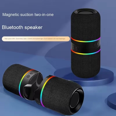 Picture of 2-in-1 Magnetic Speaker Wireless Bluetooth Speaker Dazzling Split Subwoofer Wireless Bluetooth Audio RGB Outdoor Wireless _D Shop