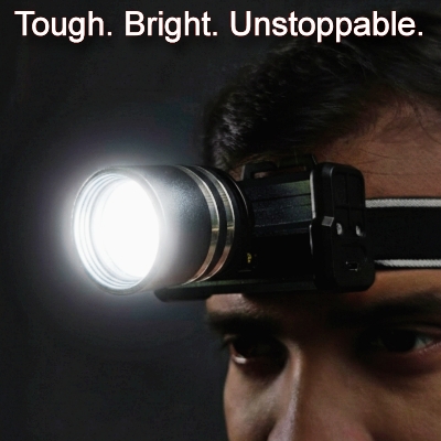 Picture of Powerful LED Headlamp Aluminium Alloy Headlight Led Head High Lumen Rechargeable Led Headlamp Camping Searching Hunting Fishing