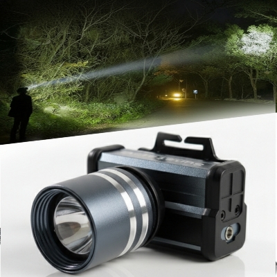 Picture of Powerful LED Headlamp Aluminium Alloy Headlight Led Head High Lumen Rechargeable Led Headlamp Camping Searching Hunting Fishing