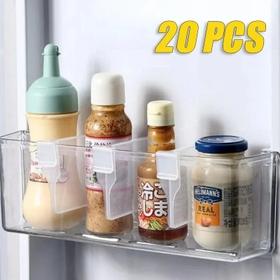 Picture of Practical Refrigerator Storage Divider for Kitchen Organization Perfect for Arranging Eggs Bottles kitchen accessories dish rack-D Shop