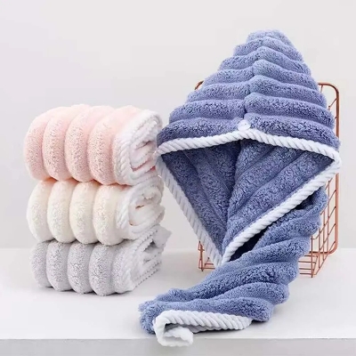 Picture of Dry Hair Cap for Women, Thickened and Super Absorbent Headscarf for Wiping Hair, Quick Drying Cap, Dry Hair Towel-D Shop