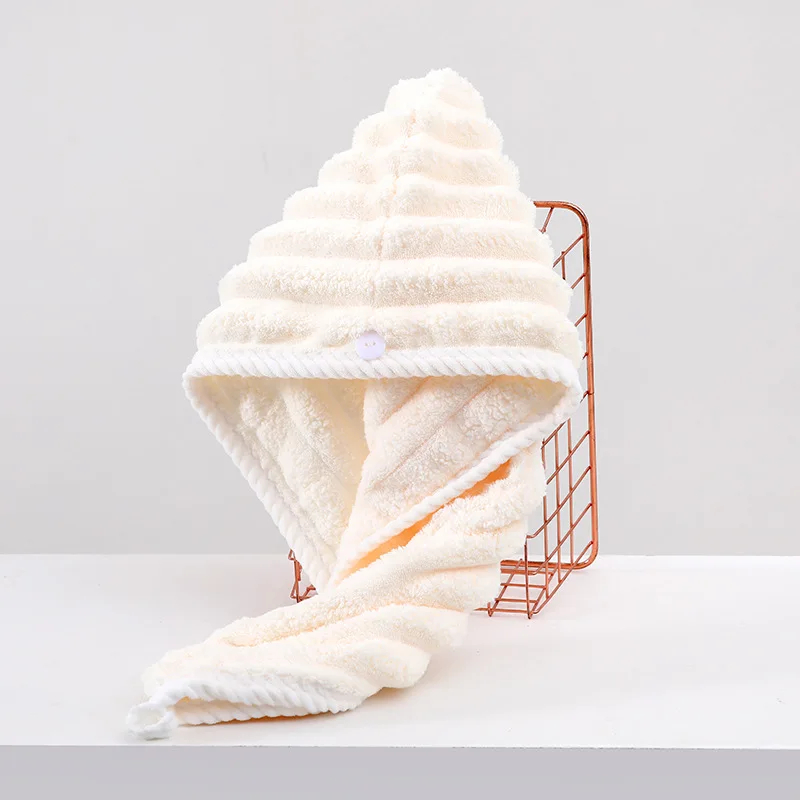 Picture of Dry Hair Cap for Women, Thickened and Super Absorbent Headscarf for Wiping Hair, Quick Drying Cap, Dry Hair Towel-D Shop