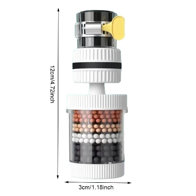 Picture of Universal Shower Faucet 6 Layers Faucet Water Filter Tap Purifier Splash-proof Water Saving Bubbler for Bathroom Home Kitchen- D shop