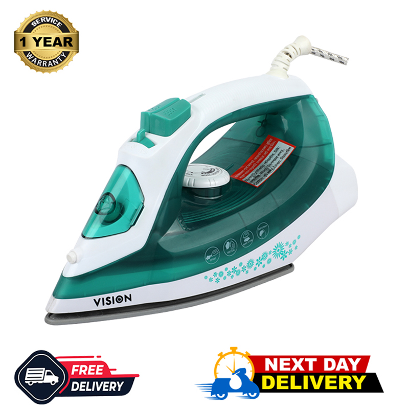 Picture of VISION Electronic Iron 1200W with Overheat and Burn Protection VIS-SEI-005 Green