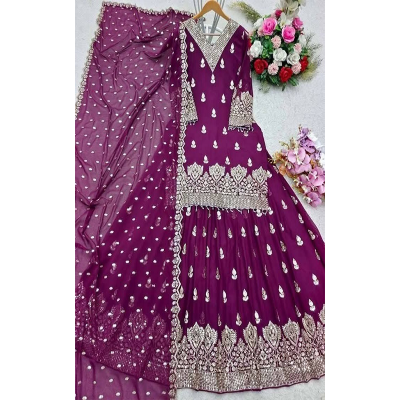 Picture of Premium Soft Georgette With sequence embroidery And Inner Attached Special Party Wear dress