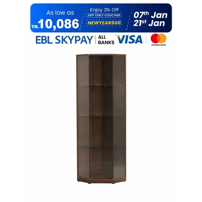 Picture of Regal Rosa Laminated Board Showcase Antique ROSA-SCH-106-1-1-20