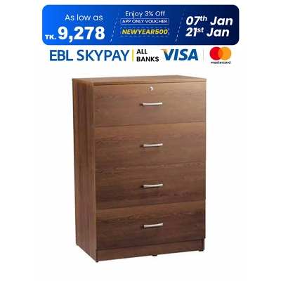 Picture of Regal Harper Laminated Board Chest Of Drawer Antique