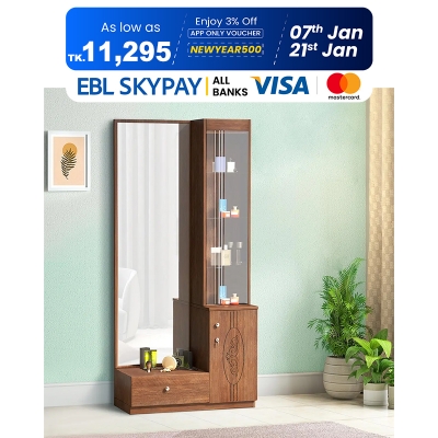 Picture of Regal Flores Laminated Board Dressing Table Antique