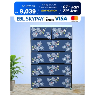 Picture of Supreme Wardrobe Double 5D Lily Aqua