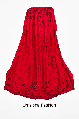 Picture of Polyster fabrics print skirt for teenager girls-Misty