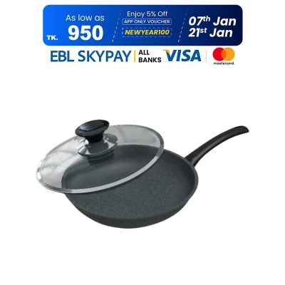 Picture of TPR NS Marble Coated Fry Pan With Lid  26 CM