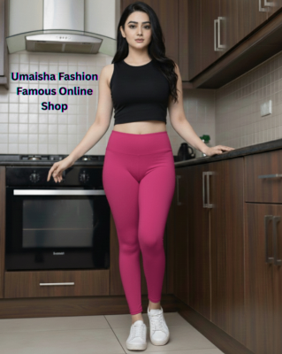Picture of Winter special cotton spandex jeggings for woman-Magenta