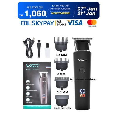 Picture of VGR V-937 Professional Rechargeable Electric Hair Trimmer With Metal Blade