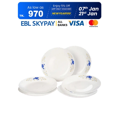 Picture of 10.5" Deep Plate 6 Pcs Set- Gardenia 