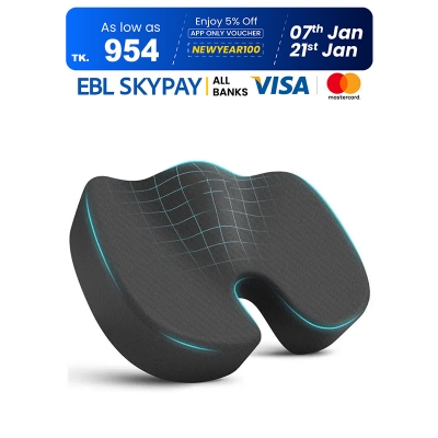 Picture of Seat Cushions for Office Chairs,Memory Foam Coccyx Cushion Pads for Tailbone Pain,Sciatica Relief Pillow,Correct Sitting Posture